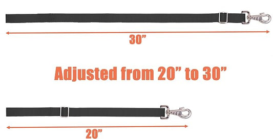 Adjustable Nylon Bucket Strap (3 Pack)- for Hay Nets, Water Buckets, Hanging Strap,Horse Outdoor Feeders,Heavy Duty Horse Water Feed, 30" (Black)