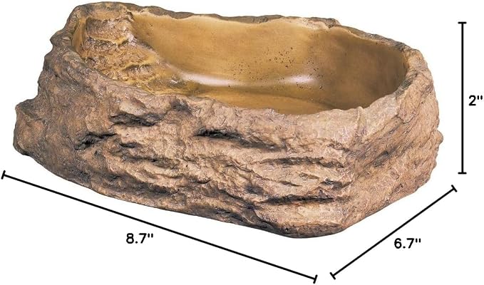 Exo Terra Water Dish, Water Bowl for Reptiles, Large, PT2803