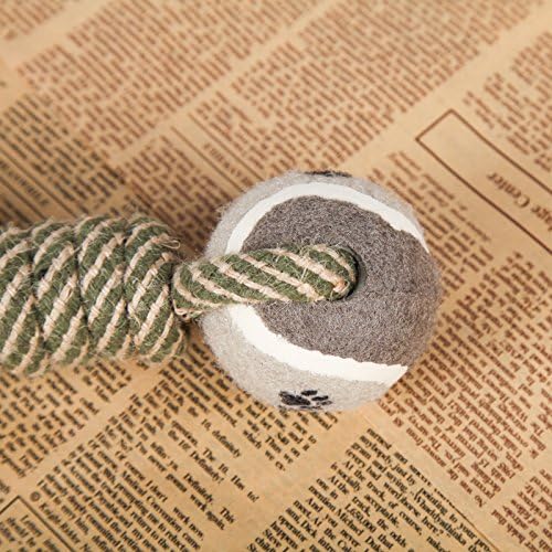 Dog Rope Chew Toy with Tennis Balls β Durable Dental Tug Toy for Puppies & Small to Large Dogs