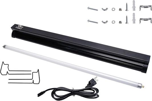 UVB Reptile Light, New Version T5 HO UVB10.0 Lighting Combo Kit, High Output UVA UVB,Compact UVB Lamp for Desert & Tropical Reptiles, Reptile Light Fixture 24W-22Inch