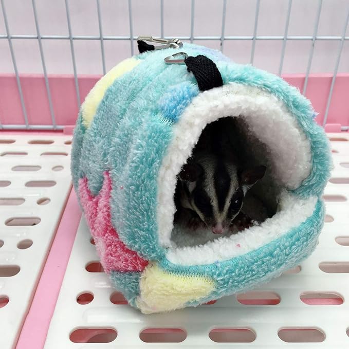 Cozy Hamster Hammock Small Pet Cage Tent Soft Warm Hanging House Bed Swinging Nest for Chinchilla Parrot Guinea Pig Rat