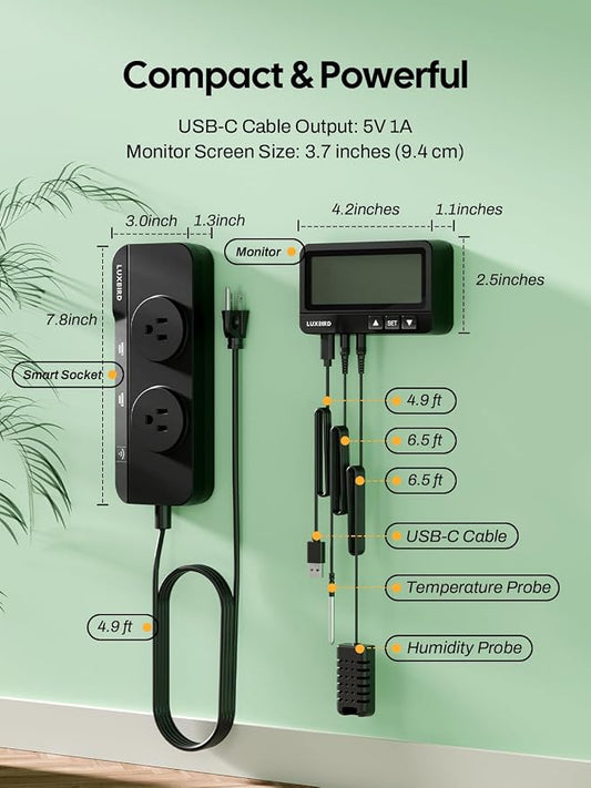 LUXBIRD Temperature and Humidity Controller
