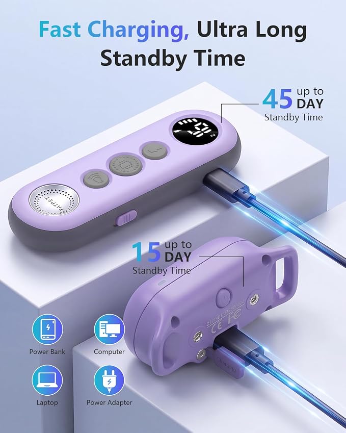 PATPET 2 Dog Training Collar - Dog Shock Collar with Remote Control 4000FT IPX7 Waterproof Rechargeable Shock Collar for Dogs Small Medium Large, 3 Training Modes (Beep/Vibration/Shock) E-Collar
