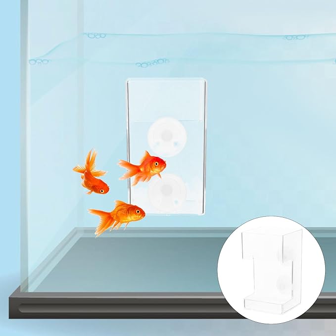 VANZACK Feeding Ring – Floating Fish Feeder Tool, Fish Feeders Reduced Clogging Tank Suitable for All Kinds of Food Tank Accessories