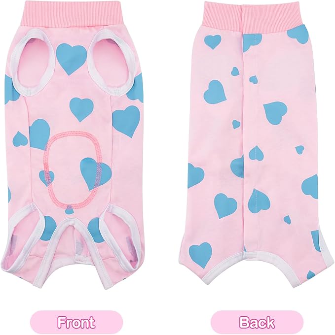 Coppthinktu Recovery Suit for Dogs After Surgery, Dog Onesie Surgery Recovery Suit for Female Spay, Soft Surgical Pajamas Bodysuits for Puppy to Prevent Licking Dog Cone Alternative