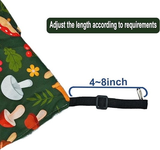 Straps are Adjustable Ferret Rat Hammock Set Guinea Pig Hideout Bed,Soft Hamster Toys Hanging Tunnels and Tubes,Plush Small Animal Pet Chinchilla for Cage Accessories Hide,Play and Sleep,2 Pack,Green