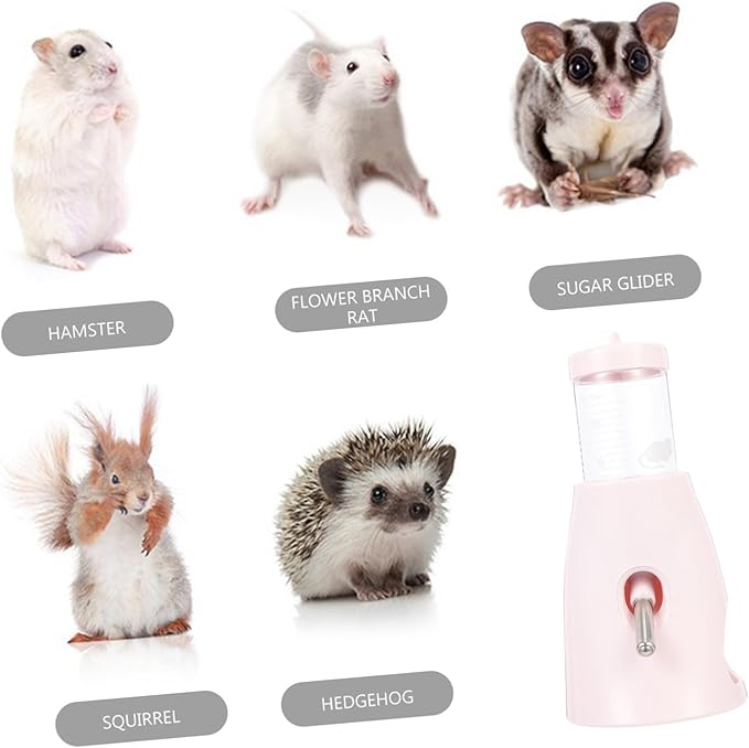 Standing Water Feeder Delicate Hamster Water Bottle Floor Chinchilla Accessory