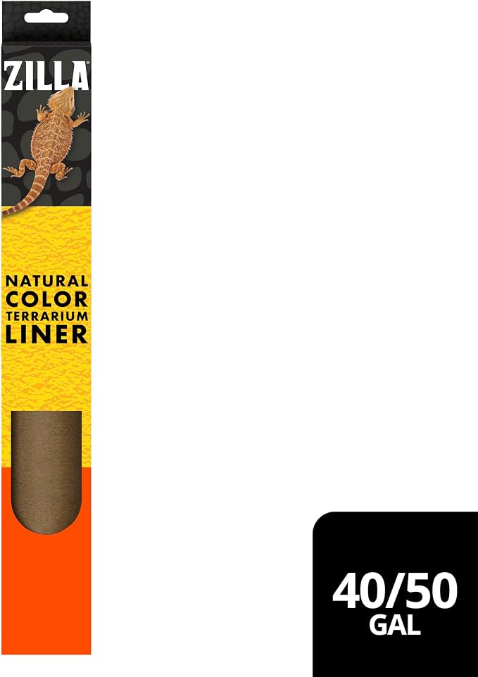 Zilla Reptile Terrarium Bedding Substrate Floor Liner, Brown, 30BR/40BR/50/65G, 17.25" x 35.25" (Pack of 12)