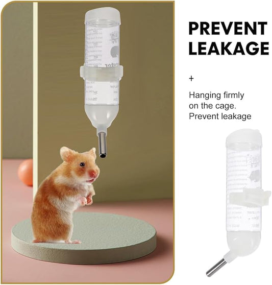 Totority Leakproof Hamster Water Bottles 4 Pack 4.23Oz Small Pet Drinking Feeder with Roller Ball Nozzle Easy Clean Secure Fixation for Cage or Travel