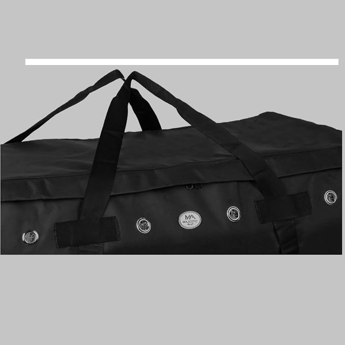 Majestic Ally 1200 D Nylon Fabric Large 44” x 20” x 16” and Extra Large 52" x 27" x21" Heavy-Duty Hay Bale Storage Bag (Black, X-Large)