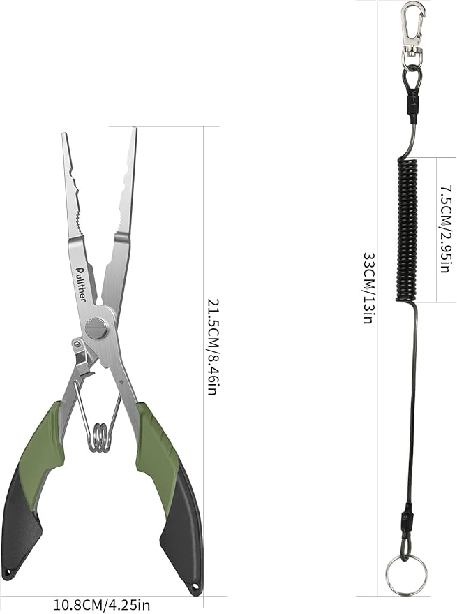 Fishing Gear,Hook Remover Fishing Pliers,Stainless Steel Fishing Tools,Multitool for Saltwater