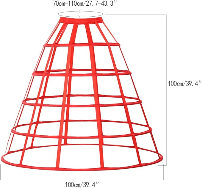 Pannier Petticoat Women Victorian Bustle Cages Hoop Skirt Cage Skirt for Women