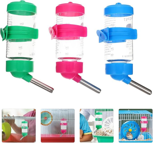 INOOMP 6 Pcs Pet Water Fountain Hanging Hamster Bottle Convenient Hamster Water Bottle Chinchilla - Chinchilla Supply Convenient