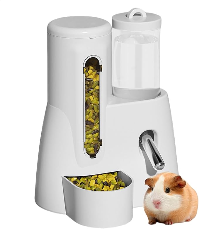 Hamster Water Dispenser, Automatic Feeder Bottle, No Drip Design, 5.51x3.94x6.3 Inches, Large Capacity, Leakproof, Cage Accessory for Ferrets and Small Animals