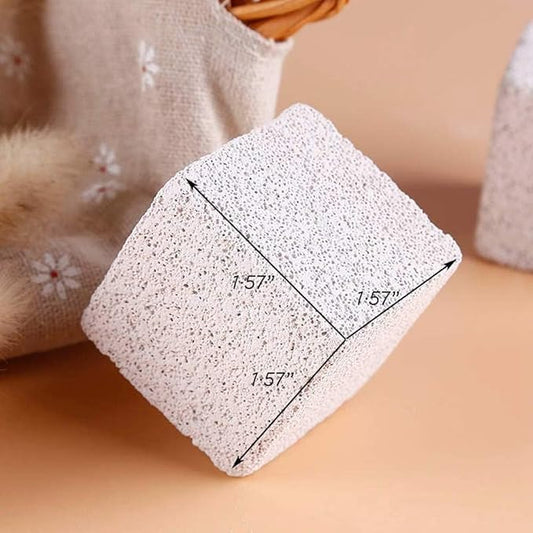 Hamiledyi Hamster Chew Toy Lava Teeth Grinding Square Stone for Hamsters Chinchillas and Rabbits Mineral Stone Calcium Chew Toy for Small Animal(Pack of 10)