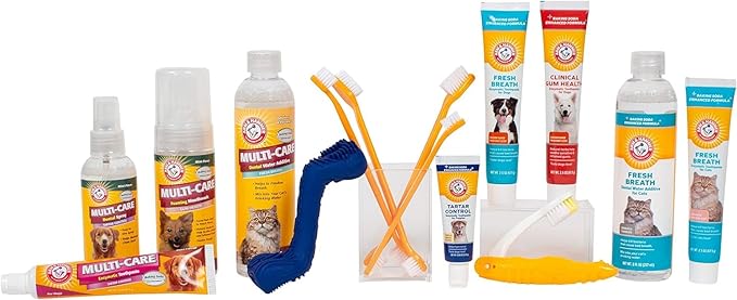 Arm & Hammer for Pets Dog Oral Care Spray, Mint Flavor Breath Freshener with Baking Soda for Brushless Plaque and Tartar Support, Easy Daily Dental Maintenance for Adult Dogs, 4 Fl Oz - 2 Pack
