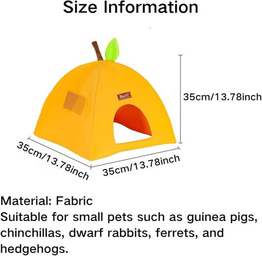 Guinea Pig Hideout Bed – Bottomless Guinea Pig House for Rabbits, Chinchillas, Ferrets & Small Pets – Breathable Summer Tent, Easy-to-Clean Hide for Indoor (Green)