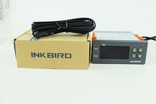 Inkbird All-Purpose Digital Temperature Controller Fahrenheit &Centigrade Thermostat w Sensor 2 Relays (ITC-1000)