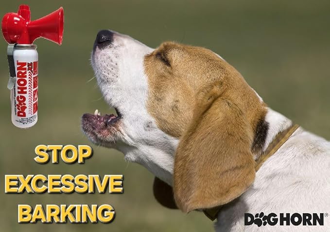 Dog Horn XL – The Original Air Horn for Dogs! Stop Attacks! Scare Coyotes Bear & Wild Animals! Effective Training Tool & Outdoor Safety Alarm for Hiking, Biking, Camping, Boating, & More!