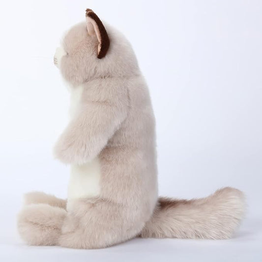 CU-MATE 20" Length Adorable Stuffed Animals Cat -Handmade Plush Soft Cat -Present Gift for Boys/Girls (Grey Ragdoll Cat)