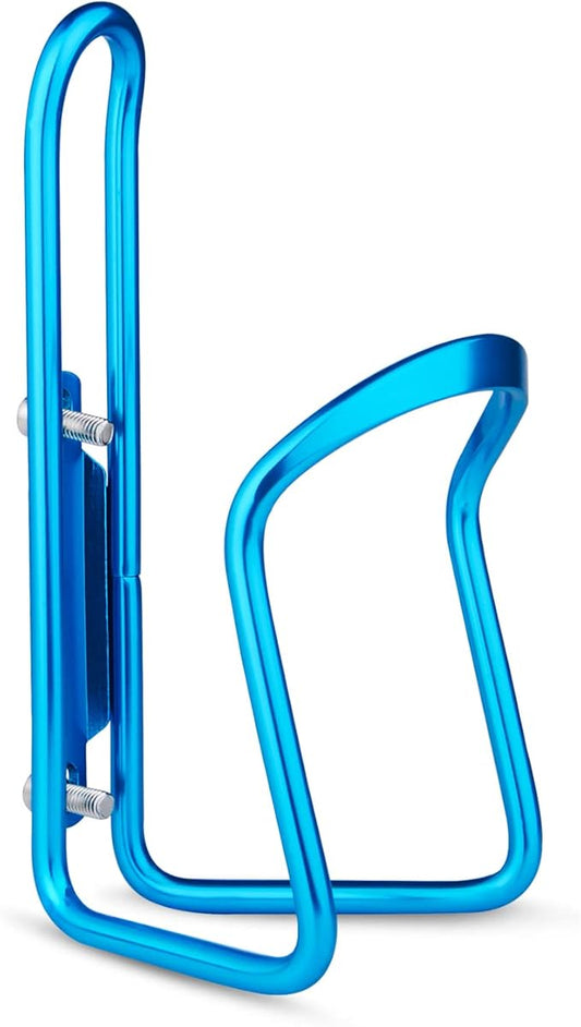 FiveBox Bike Water Bottle Holder, 1Pack Lightweight Aluminum Alloy Cycling Bicycle Water Bottle Cage Holder Bracket for Outdoor Activities (Blue), Bike Accessories