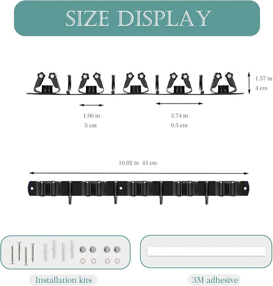 2pcs Horse Whip Crop Holder with Bridle Hooks, Stall Tool Holder Horse Tack Rack Wall Mount Bridle Rack Organizer Horse Stables Supplies Storage Rack Stall Hanger Accessories