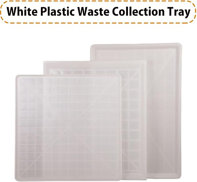 2pcs Replacement Tray for Dog Crate Pans Plastic Bottom for Pet Cages Crates Kennels Dogs Cat Rabbit Ferret Critter White 70 * 80cm