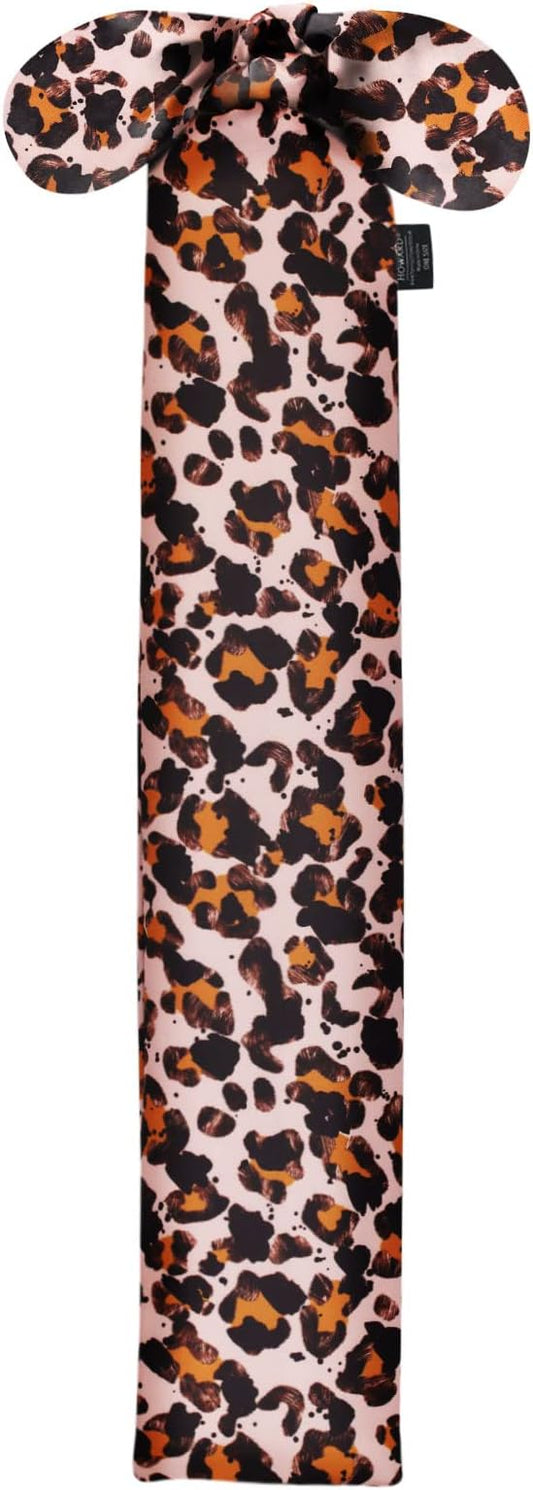 Harrison Howard Stretchy Tail Bag Breathable Horse Tail Guard Slip on Design Protect Horse Tail 2 Strand Closure Straps Keep Tail Clean & Protected 22" L Length Makes Grooming Easy-Leopard Print