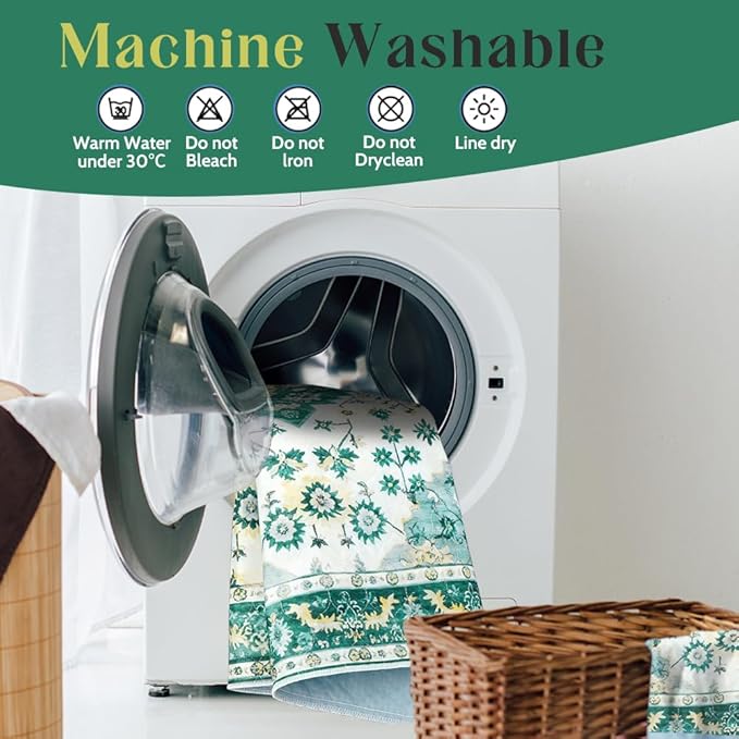 Washable Pee Pads for Dogs 2 Pack Reusable Puppy Training Pads 48"x32" Super Absorbent Waterproof Dog Training Pads, Non-Slip Potty Pads Whelping Pads Litter Mat Pet Supplies - Green Medallion