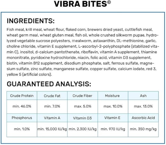 Hikari HK22266 2.2 Pound Vibra Bites Tropical Fish Food 2.2 lb (1kg) Red