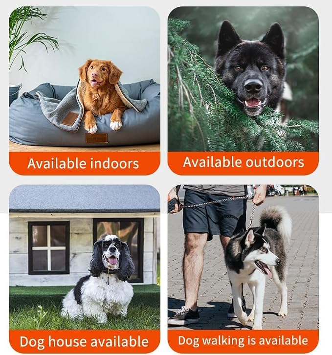 Ultrasonic Dog Bark Deterrent Device, Anti Barking Device for Dogs, Dog Training Stops Bad Behavior, Effective Control Range Ultrasonic 50ft, Flashlight & Beep | Safe for Human & Dogs