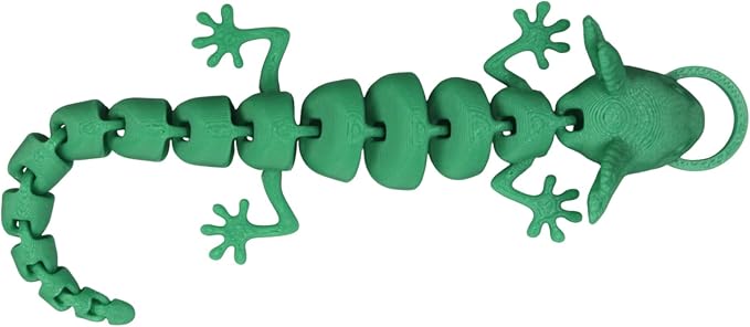 Pineapple Lizard Cat Wand Attachment, Cat Toy Refill for Interactive Wand Teasers, Indoor Kitten and Cat Toys 3D Printed (Green)