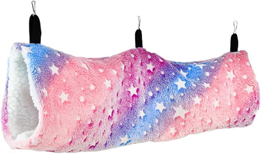 Ferret Hammock Hanging Tunnel Bedding Cute Nest Hanging Hamster Toy for Squirrel Sugar Glider