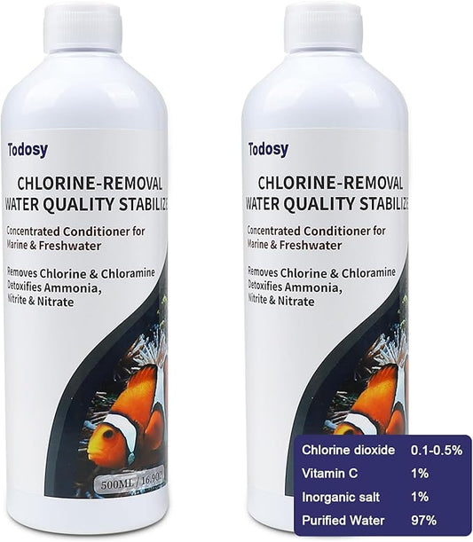 Aquarium Water Regulator and dechlorinator - 33.82 Ounce for Freshwater and Marine Aquariums (1000ML / 33.82OZ)