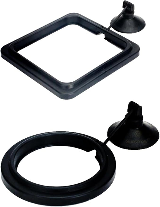 SunGrow 2 Betta Feeding Ring, Prevent Water Turbulence from Washing Food into Filter, Practical Round Floating Food, Suitable for Guppy, Goldfish and Other Small Fish