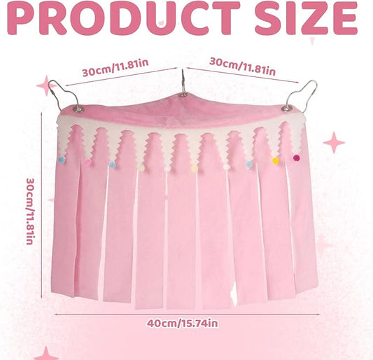 Guinea Pig Hideout, Pink Medium Pet Forest Cage Corner Hideaway, Rabbit Hideout, Rabbits, Chinchillas, Hamsters and Other Small Pets, Guinea Pig Cage Accessories and Guinea Pig Accessories