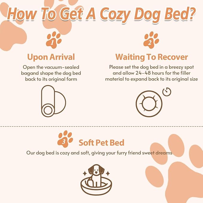JOLLYVOGUE Calming Dog Bed Medium Size Dog, 31in Donut Washable Medium Pet Bed, Anti-Slip & Anti-Anxiety Fluffy Faux Fur Round Dogs Bed, Fits up to 45 lbs Pets (Aqua Blue)
