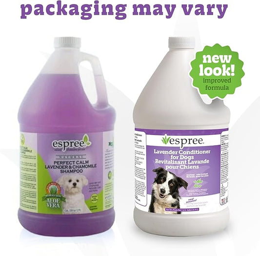 Espree Calming Lavender Dog Conditioner, Soothing Pet Conditioner with Lavender & Chamomile for Stress Relief, Moisturizing & Conditioning, Ideal for Dogs with Sensitive Skin, Fresh Scent, Gallon