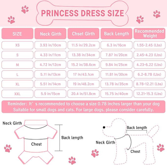 TAPBULL Dog Dresses, Fashionable Pet Dog Sweatshirt Clothes in Light Colors, Cute Cat Birthday Dress Outfit (Pink/Purple/Coffee 3-Pack), Small