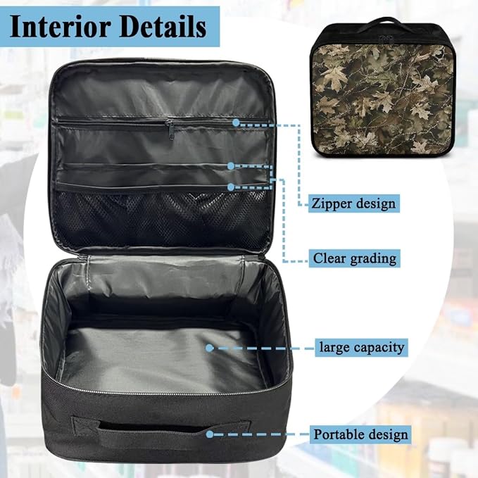 Rnyleeg Camo Hunting First Aid Bag Empty Large First Aid Travek Kit Compact Medical Kits for Home Car Camping Hiking Portable Medical Supply Organizer Bag