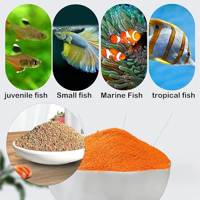 Creative Manual Fish Feeder Set of 4 Light Blue Blue Pink Magenta Includes Convenient Fish Food Funnel and Star Magic Wand Ideal for Aquatic Pets Feeding
