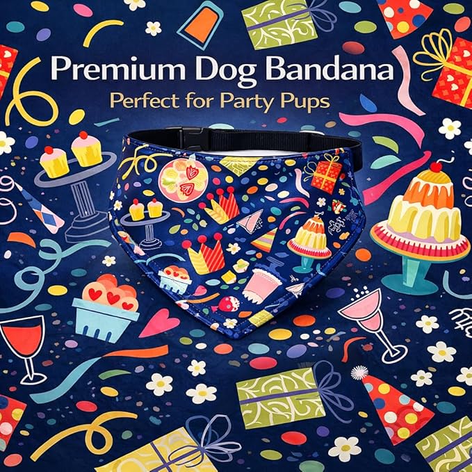 Luxury Satin Dog Bandana – Slip-On Collar Style, Premium Pet Scarf for Medium, Large & XL Dogs – Special Occasion Accessory (Collar Not Included) (Medium - Extra Large, Pudding)