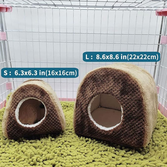 Oncpcare Fleece Rat Bed Warm Guinea Pig Tent Hideout Guinea Pig Cave Bed Cage Bedding for Hamster Hedgehog Chinchilla Nest