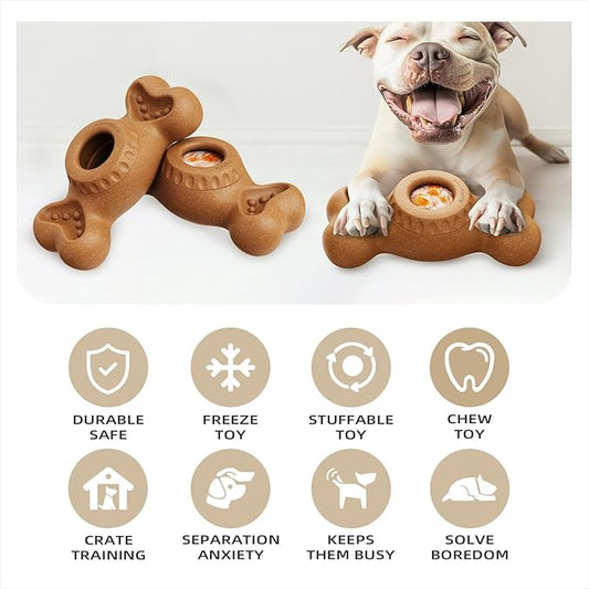 Sedioso Though Dog Toys for Aggressive Chewers, Frozen Dog Toy to Keep Them Busy, Indestructible Dog Toy for Large Medium Small Breed, Chew Toys for Dogs Reduces Anxiety & Solve Boredom
