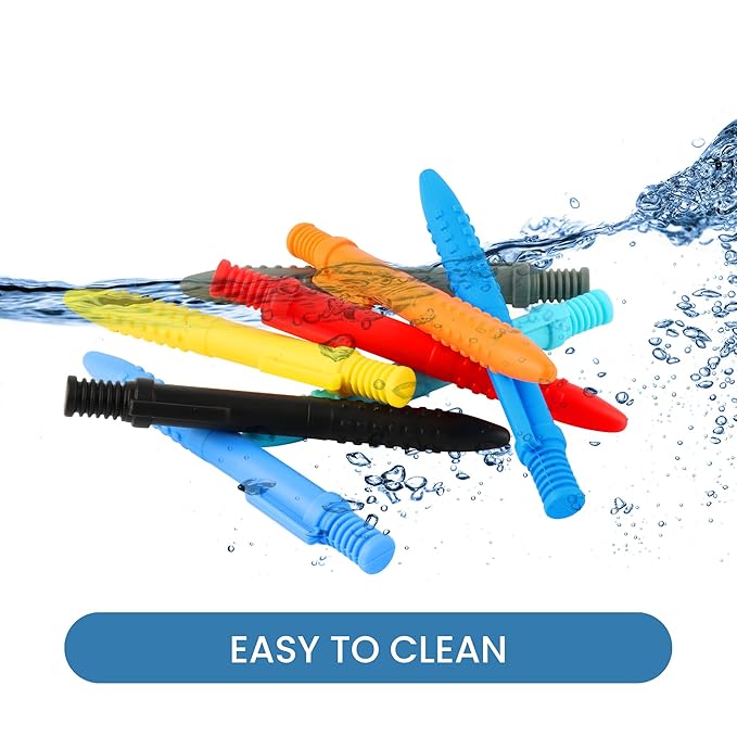 Sensory Chew Toys for Autistic Chewers, 8 Packs Food Grade Silicone Oral Motor Chew Toys & Hand Fidgets for Autism, ADHD, SPD, Anxiety or Special Needs