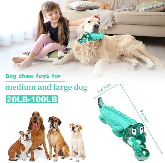 Fuufome Large Dog Chew Toys for Aggressive Chewers: Almost Indestructible Dog Toy to Keep Them Busy & Reduce Boredom-Gift Toys for Small Medium, Large Breed