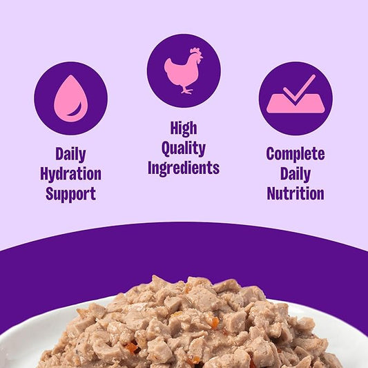 Wellness Complete Health Pate Adult Canned Wet Cat Food, Natural, Protein Rich, Grain Free, Chicken Entrée Recipe, 5.5 oz, Pack of 24 Cans