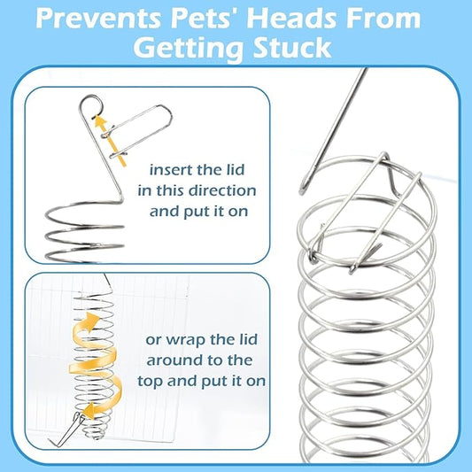 2Pcs Rat Enrichment Toys & Natural Grass Rat Hammock, Stainless Steel Foraging Holder and Chew Proof Bowl-Shaped Bed for 1-2 Rats Mice Parakeet