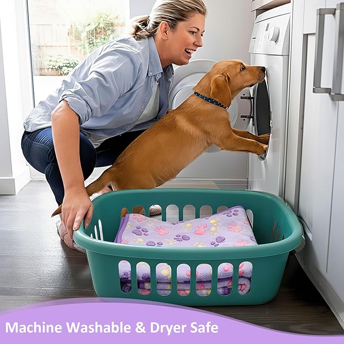 Dog Blankets for Medium Dogs, Cat, Premium Soft Dog Blankets for Small Dog Washable, Puppy Blanket Dogs Essentials for Puppies (1, 42 x 30) (1, Purple, 41" x 30")