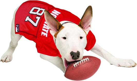 Pets First NCAA College North Carolina State Wolfpack Mesh Jersey for DOGS & CATS, Small.Licensed Dog Jersey with your Favorite Football/Basketball College Team